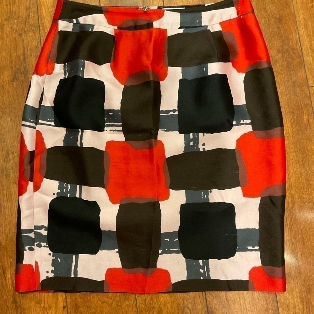 Kate Spade Geometric Pencil Skirt Size 6 - Picture 4 of 4